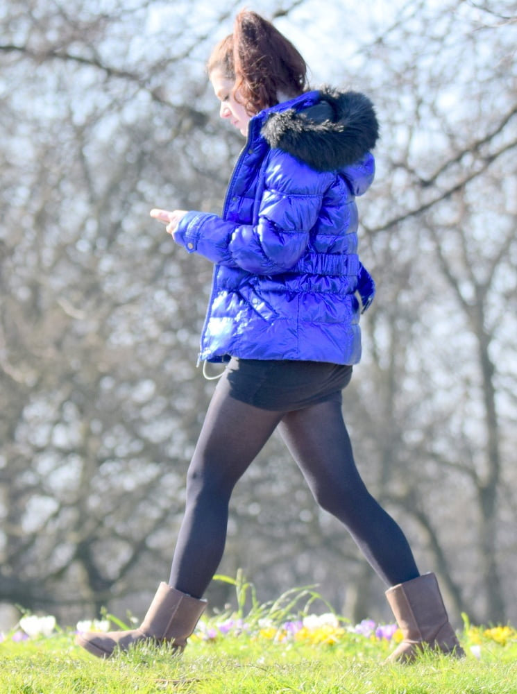 Street Pantyhose - Brit Slag in the Park #95028767