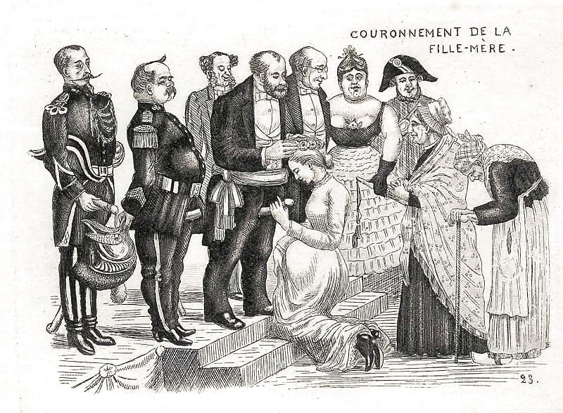 Vintage Karikaturen 19. Jahrhundert (Soldaten)
 #100650230