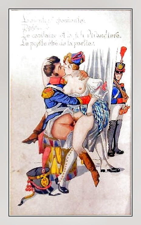 Vintage Karikaturen 19. Jahrhundert (Soldaten)
 #100650281