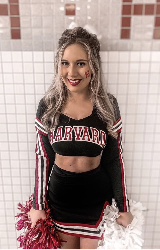 SEXY Harvard &#039;21 Cheerleader With Friends #99381627