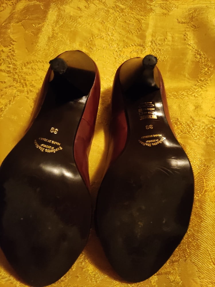 Sister&#039;s old brown heels #81887563