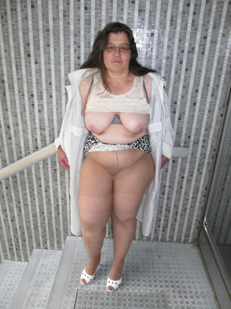 bbw in hose standing with naked tits #81984176