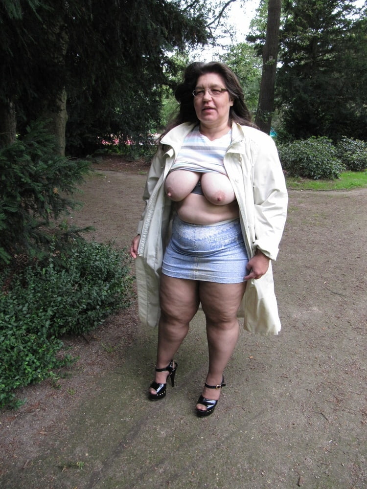 bbw in hose standing with naked tits #81984180