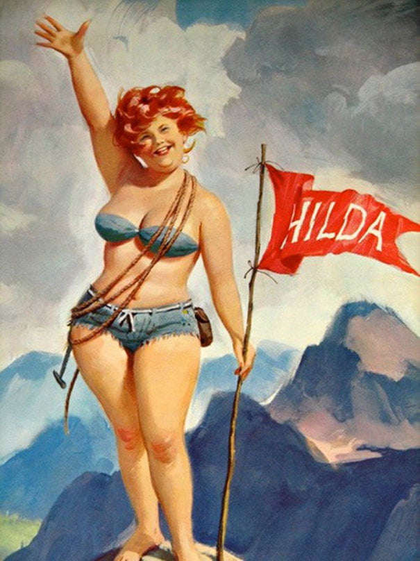 Plus-Size Pin-Up Girl Hilda #101231327