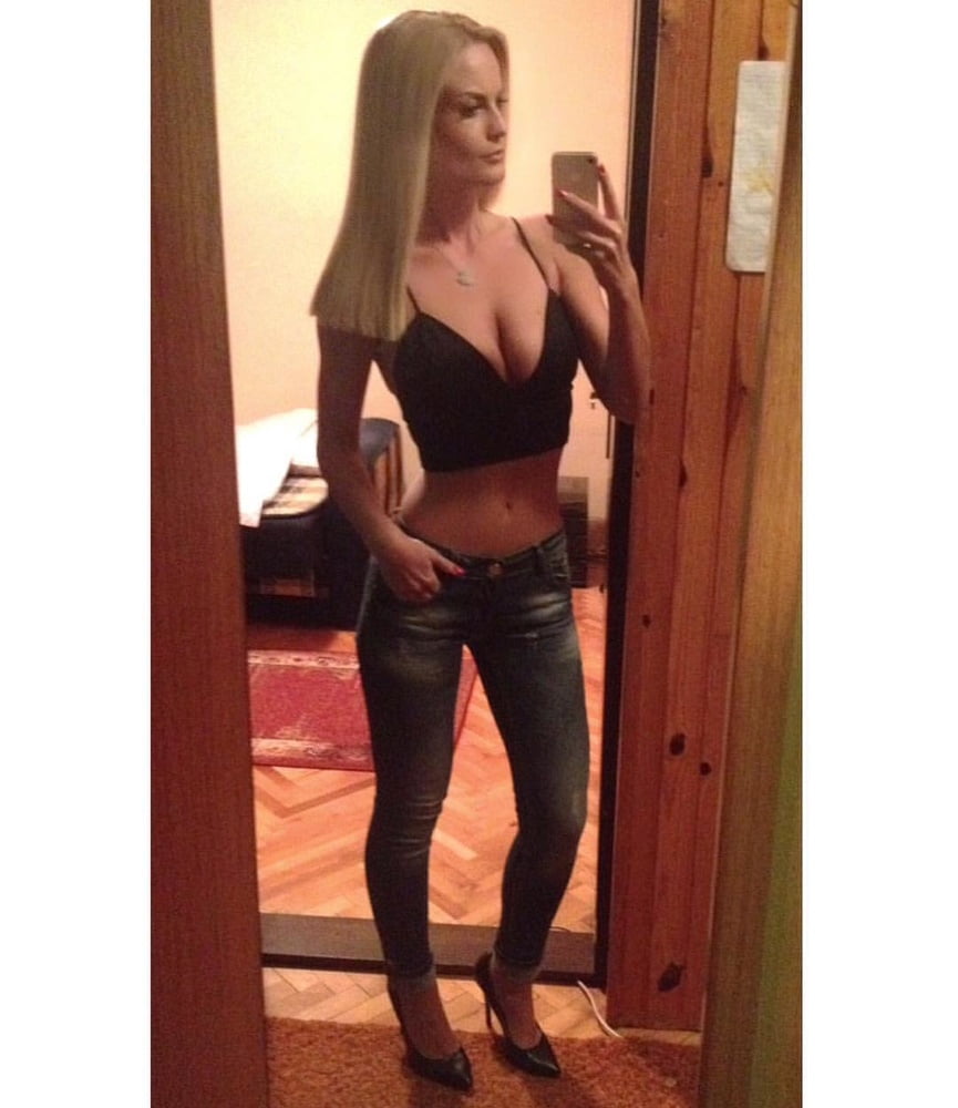 Serbian hot skinny whore blonde milf mom big tits Mila M. #106046238