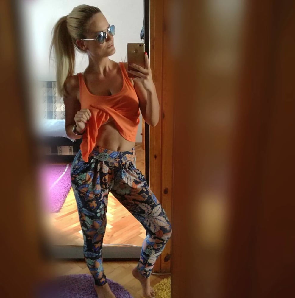 Serbian hot skinny whore blonde milf mom big tits Mila M. #106046254
