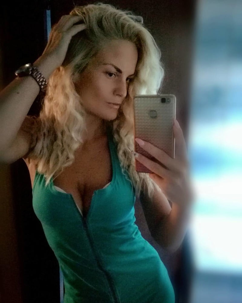 Serbian hot skinny whore blonde milf mom big tits Mila M. #106046264