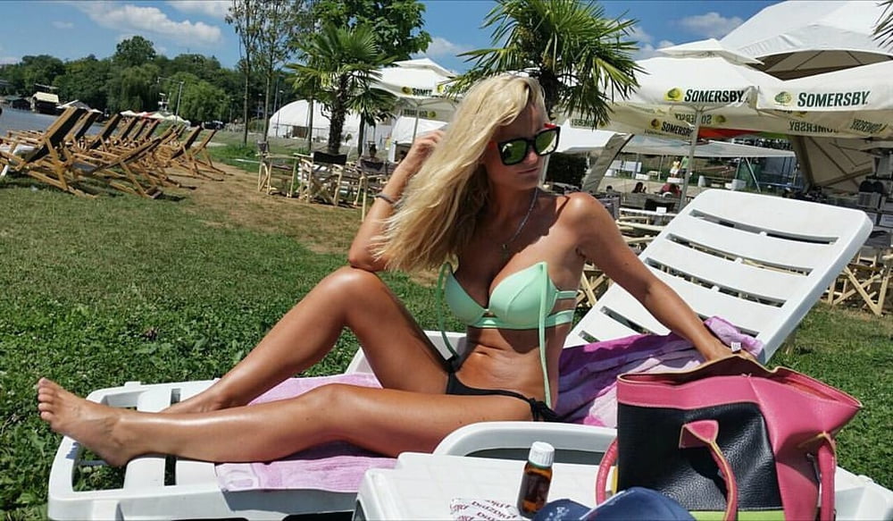 Serbian hot skinny whore blonde milf mom big tits Mila M. #106046266