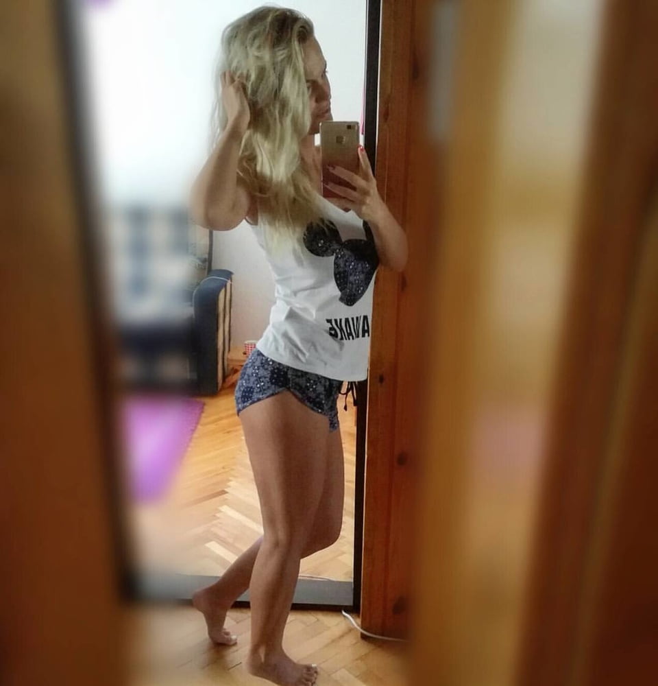 Serbian hot skinny whore blonde milf mom big tits Mila M. #106046270