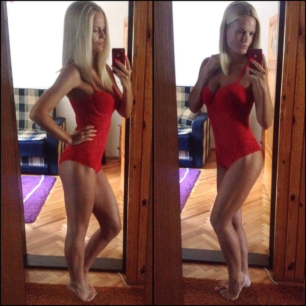 Serbian hot skinny whore blonde milf mom big tits Mila M. #106046298
