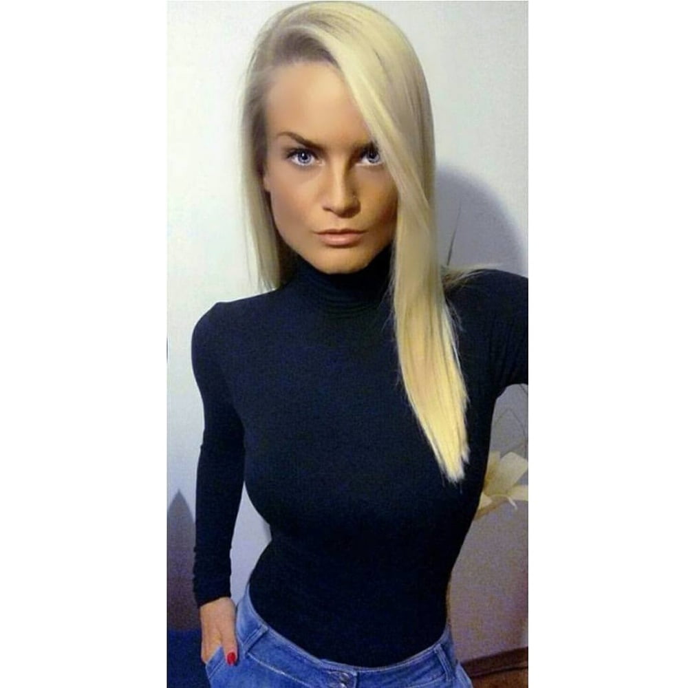 Serbian hot skinny whore blonde milf mom big tits Mila M. #106046334
