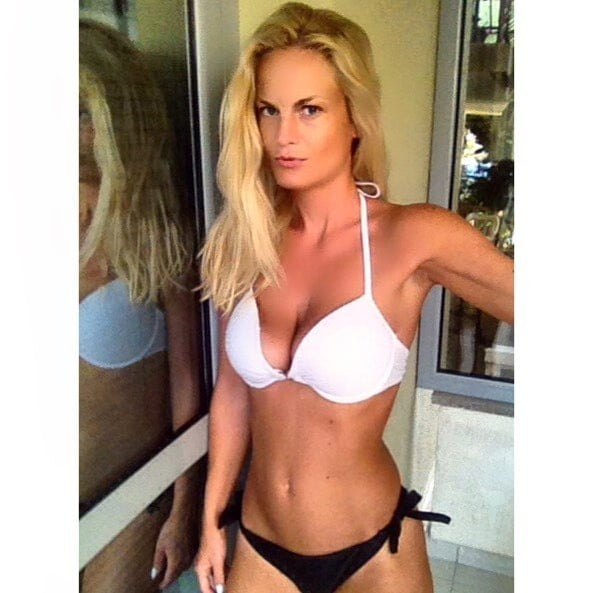 Serbian hot skinny whore blonde milf mom big tits Mila M. #106046363