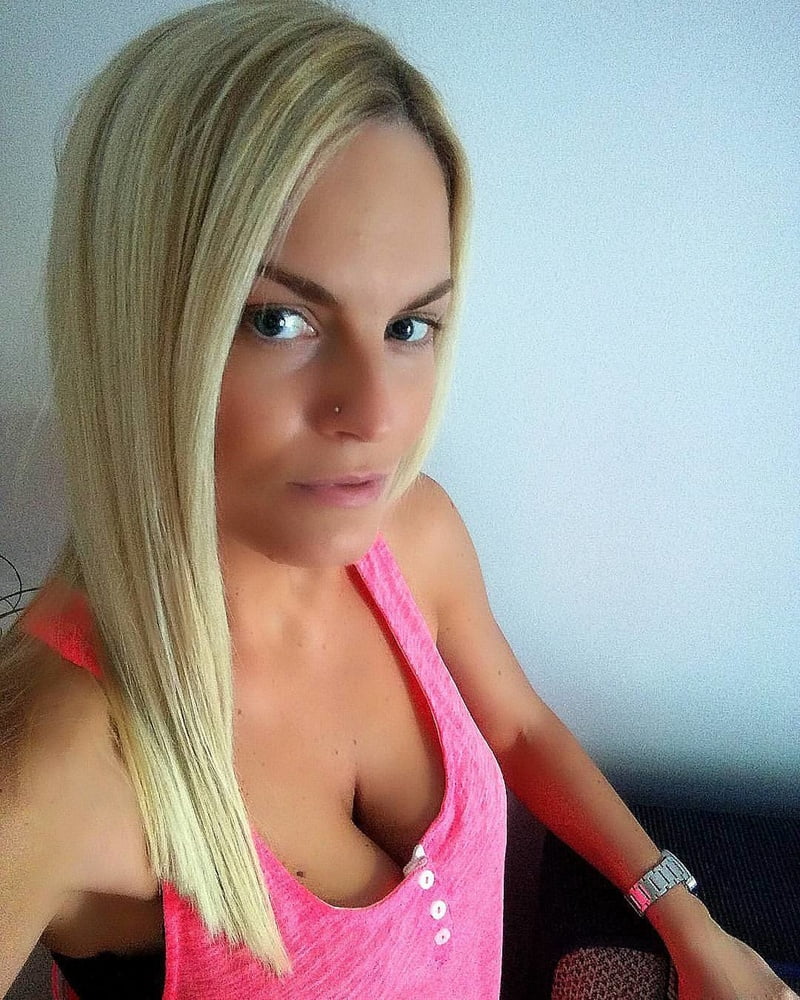 Serbian hot skinny whore blonde milf mom big tits Mila M. #106046370