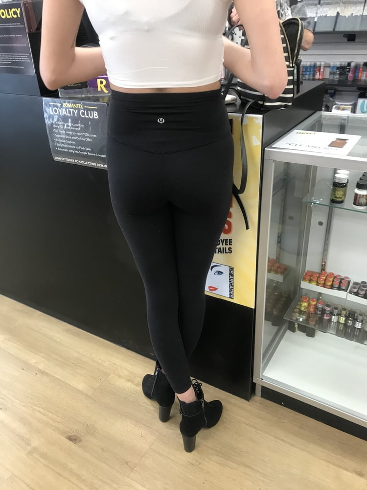 Sex shop blonde in lululemon leggings #104026363