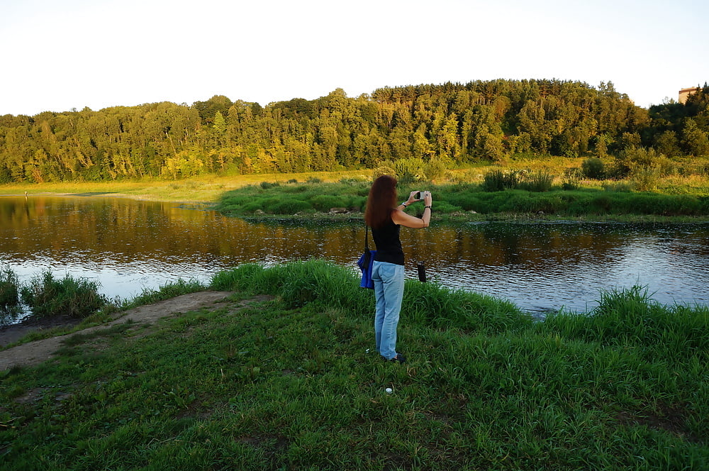 Upon Volga-river Golden Evening #106942701