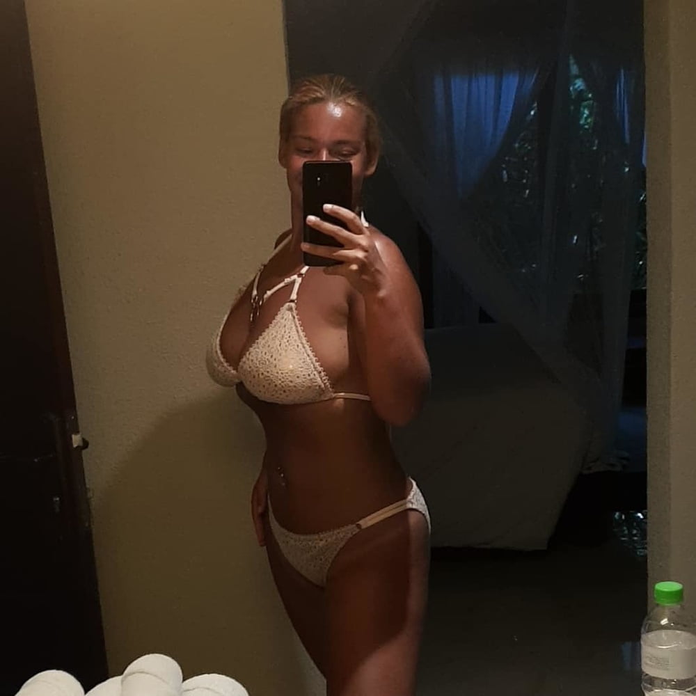 Amateur Dutch nurse Cheryl with huge tits in bikini #81546205