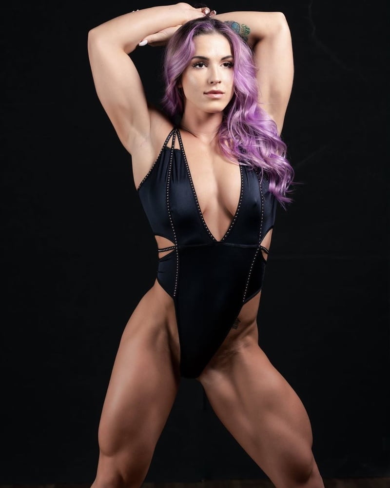 Kassandra Gillis! Beautiful Muscular Purple Hair Beauty! #102203384