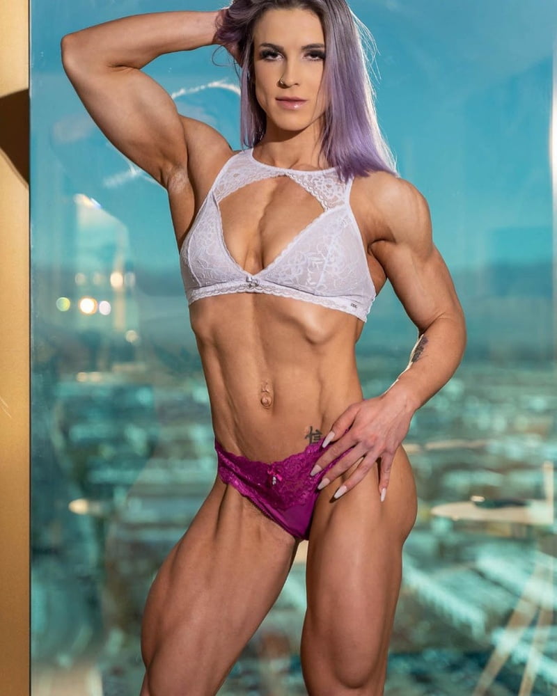 Kassandra Gillis! Beautiful Muscular Purple Hair Beauty! #102203416