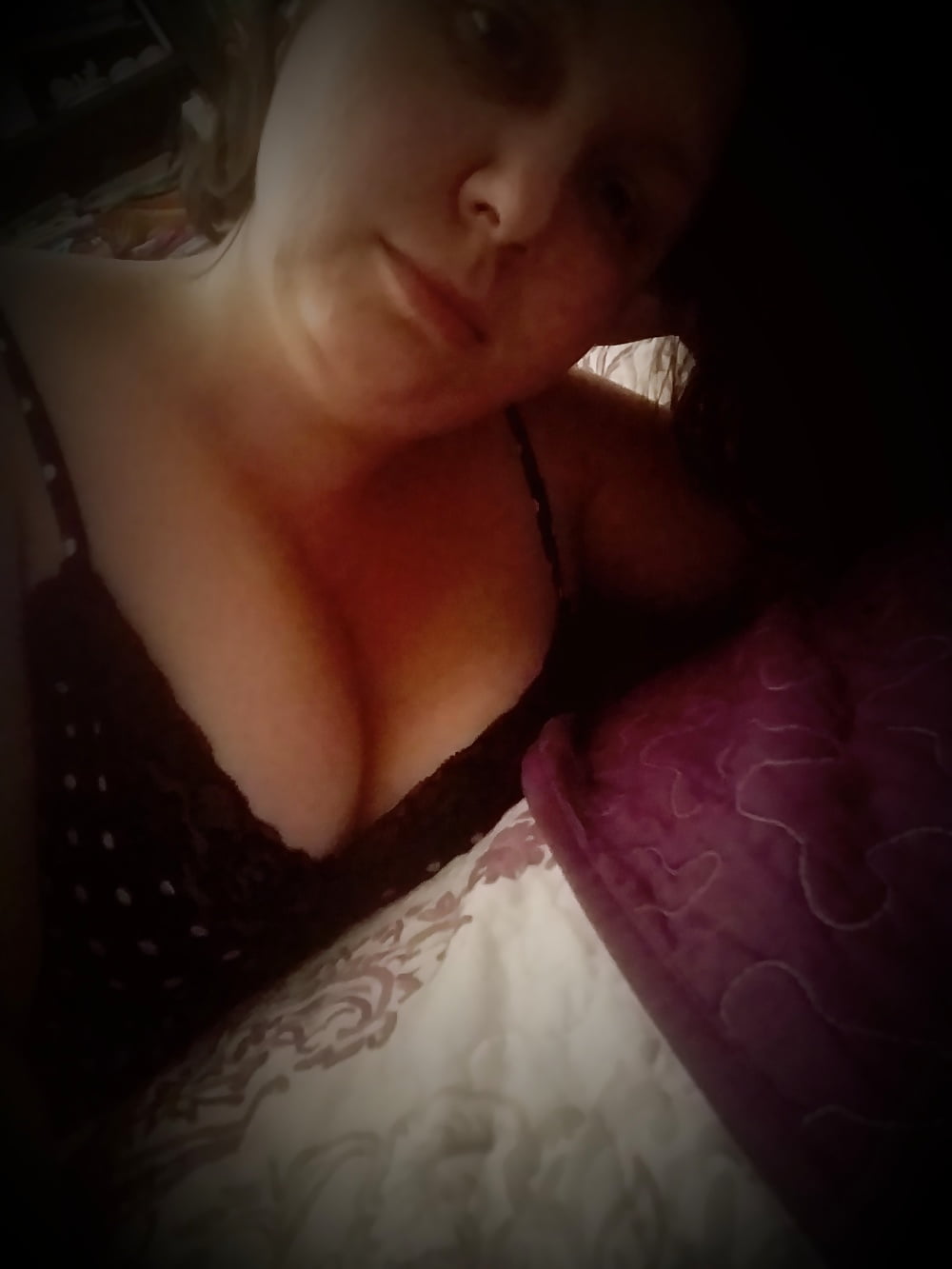 Milf playing before bed Black Nightie... bored housewife #107154130