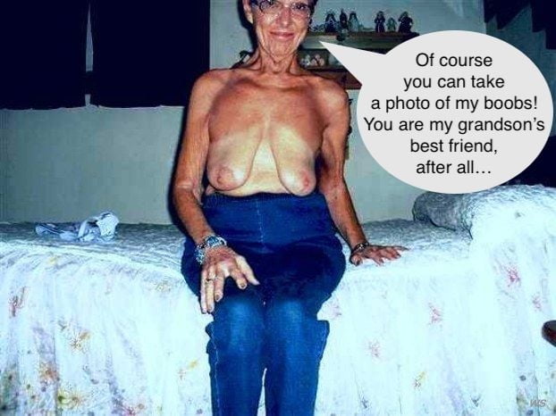 Grannies with saggy tits #1 #87928479