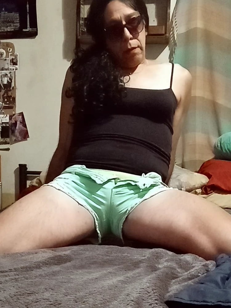 My slutty green shorts #106998664