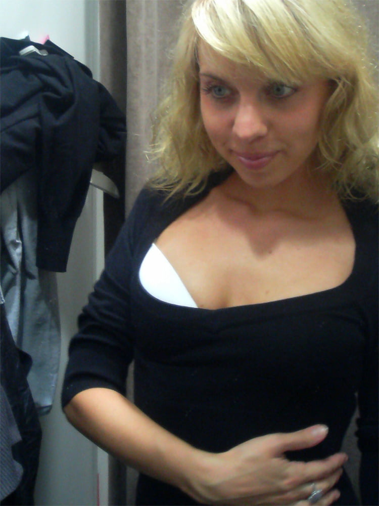 My whore Vika in the store&#039;s fitting room #82231394