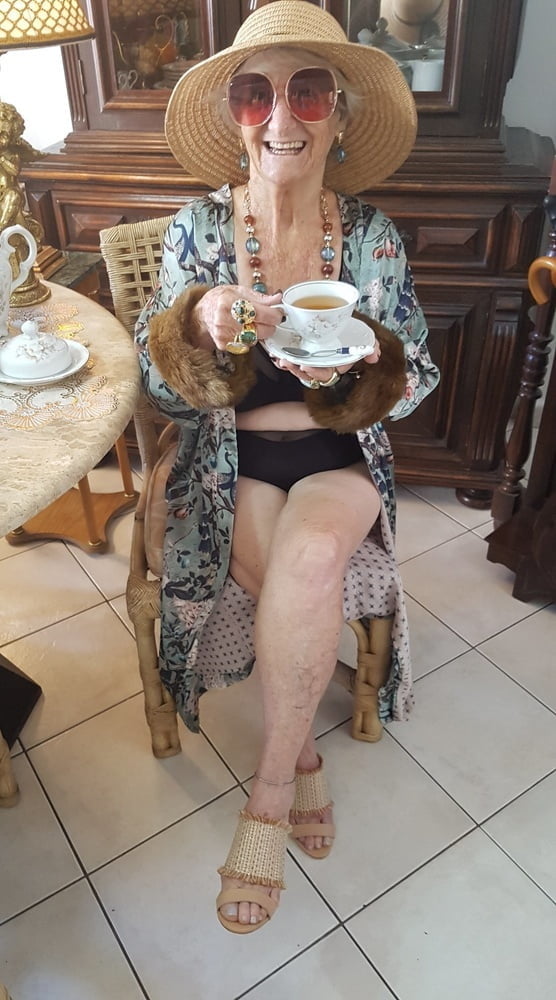 Very old non-nude gilf likes her hats #80191190