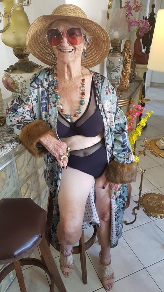 Very old non-nude gilf likes her hats #80191193