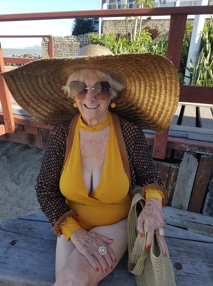 Very old non-nude gilf likes her hats #80191245