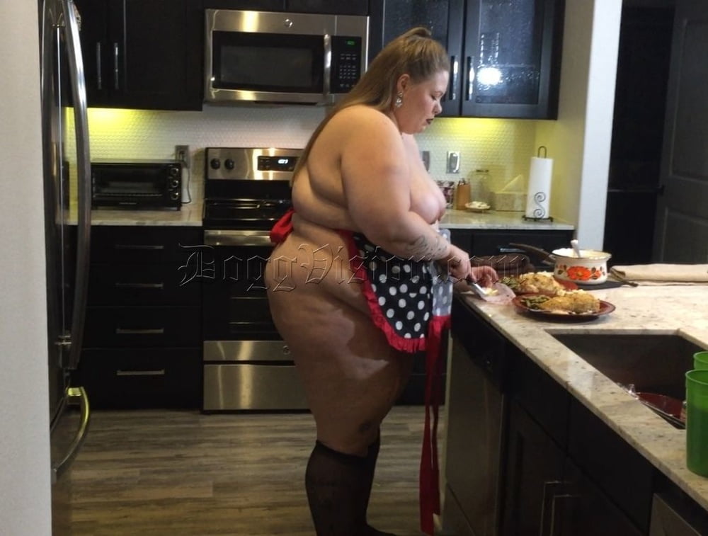 Big Booty Blonde BBW Cooking Show #107233635