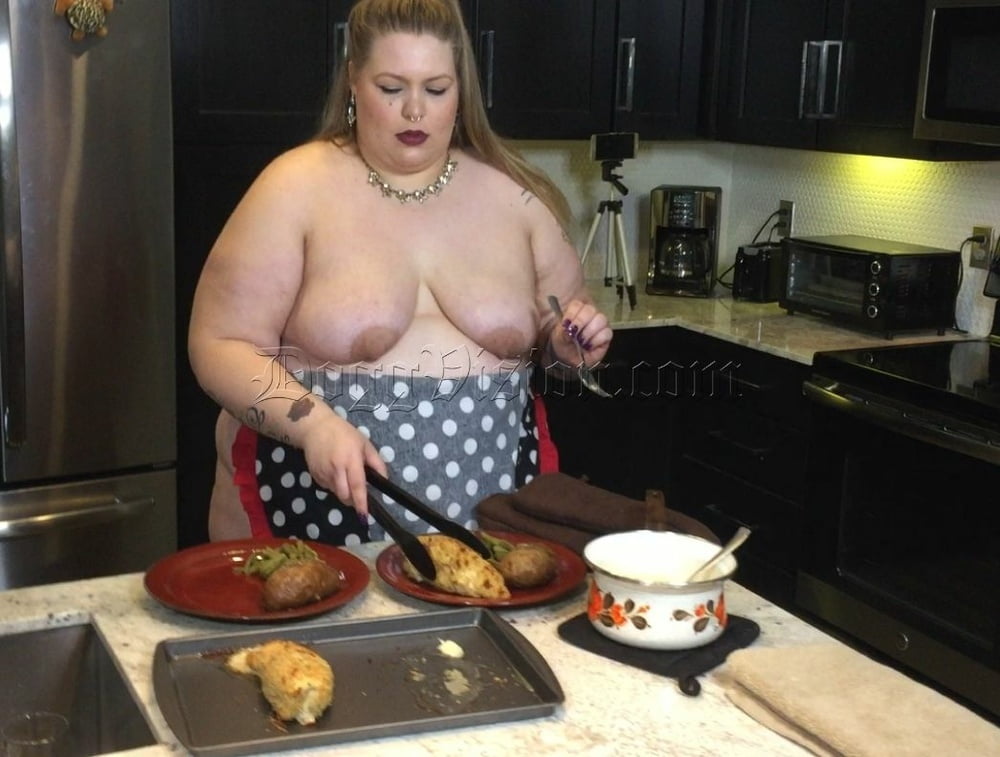Big Booty Blonde BBW Cooking Show #107233637