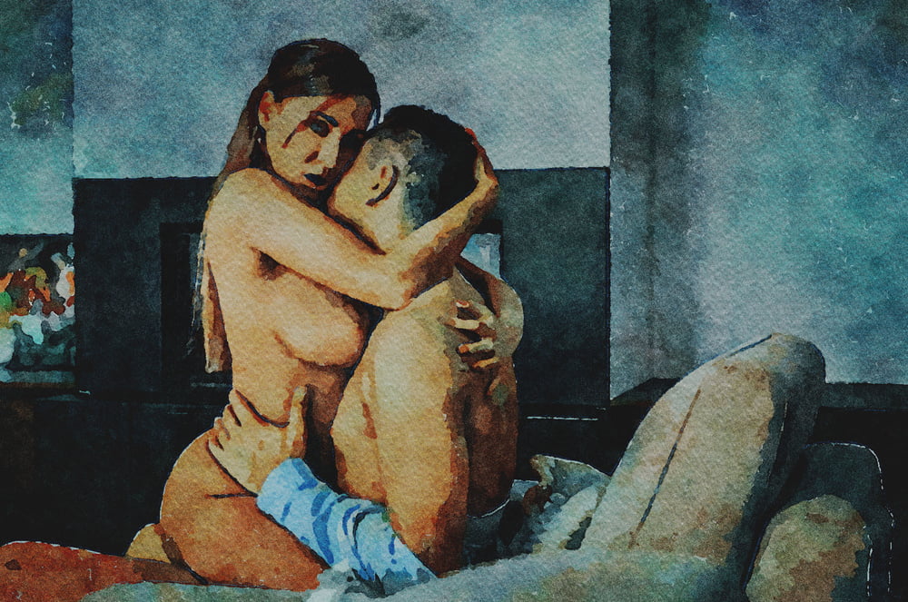 Erotic Digital Watercolor 68 #99506148