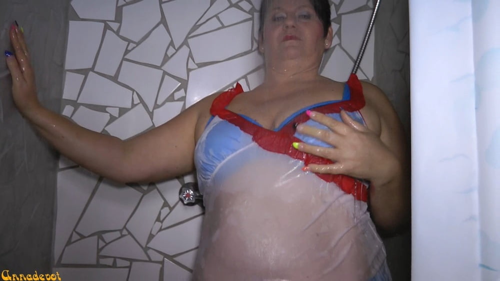 Annadevot - WETLOOK in the shower in BIKINI #106583646