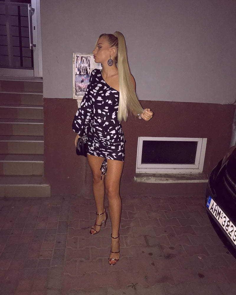 Serbian hot skinny blonde whore girl Ana Stojilkovic #80757380