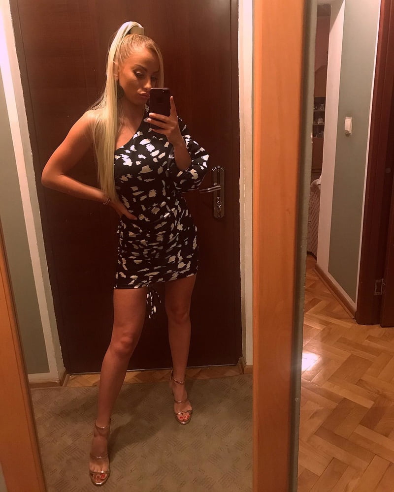 Serbian hot skinny blonde whore girl Ana Stojilkovic #80757495