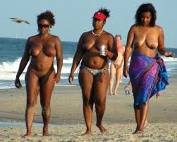 Ebony Topless in the beach #91013488