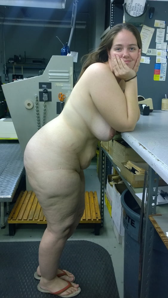BBW MILF naked at work #99612426