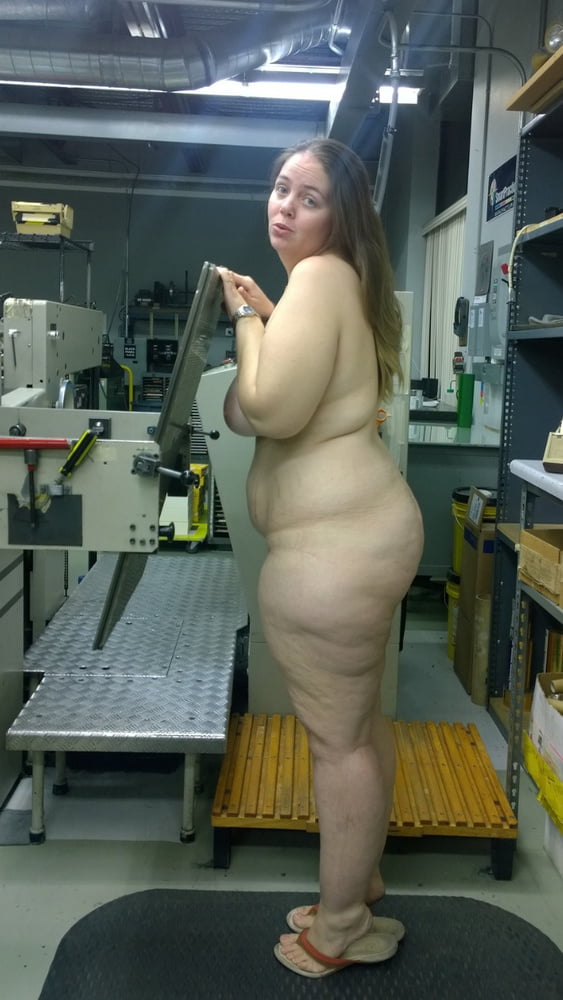 BBW MILF naked at work #99612429
