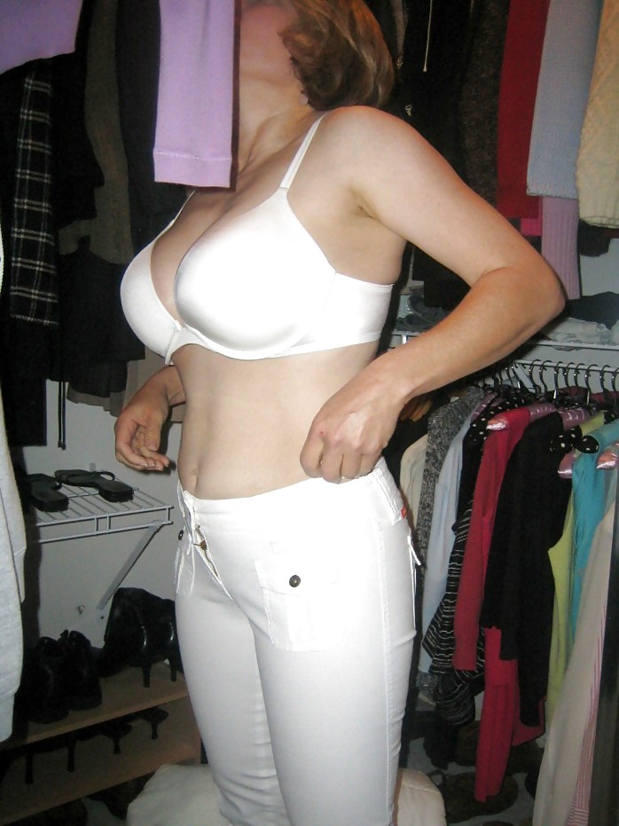 MarieRocks 50+ White Panties Thong Bra #106665013