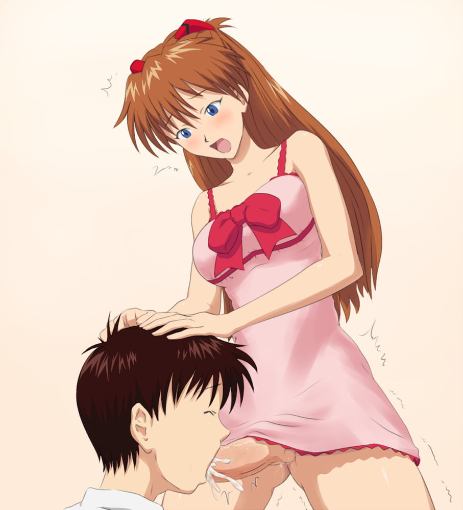 Asuka futanari punishing Shinji (Evangelion) #81561110